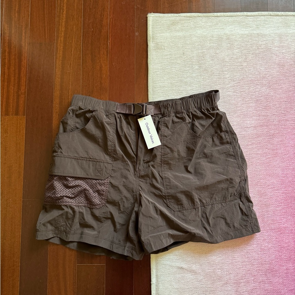 Outdoor Voices Cargo Shorts (Brown)